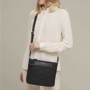 Radley London Charleston Crossbody Quilted Bag NWT Black Nylon